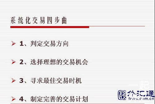 如何做一笔系统化的交易?