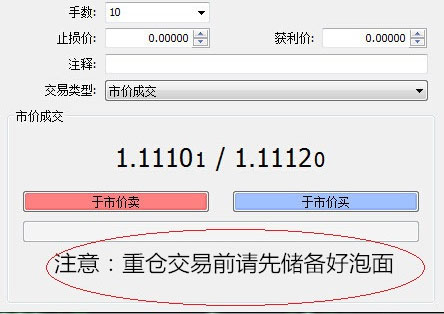 最温馨的外汇交易下单警告
