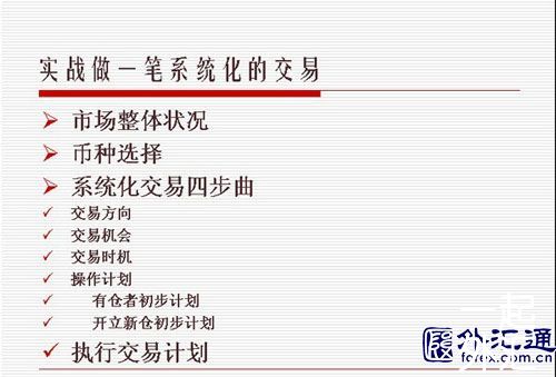 如何做一笔系统化的交易?
