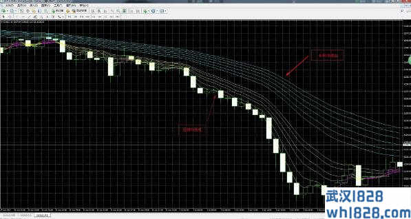 顾比均线组变色版，MT4外汇软件指标，更加易于观察！