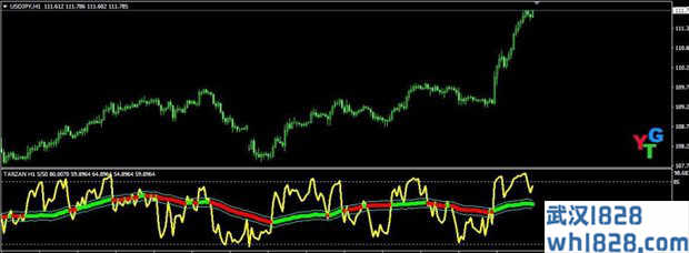 TARZAN MT4指标下载,RSI和均线的特定算法!