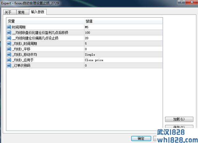 MT4订单自动设置保护性止损价格的EA.