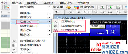 MT4平台插入加载江恩扇形线和江恩线的方法
