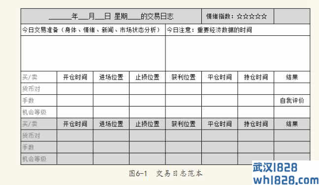 6.4外汇交易日志都记录哪些东西?