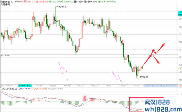 11.14黄金正在构筑底部抄底多，欧盘操作建议！