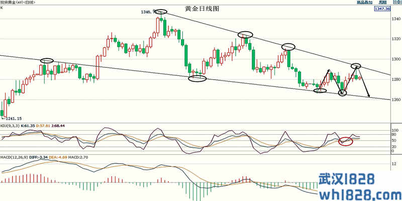 5.9黄金上行阻力重重原油下行风险仍未排除走势分析